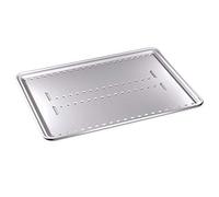 Weber Protector de parrilla, grande 39x26cm, 4 unidades, de aluminio, diseñado para el soporte para tostar grande (6564), permite cocción indirecta, compatible con todas las barbacoas - Plata (6562)