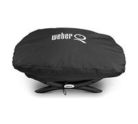 Weber Q1000/100 - Cubierta prémium para Barbacoa, Color Negro, Resistente al Agua y a los Rayos UV, Compatible con Las barbacoas de Gas Baby Q - Accesorios para barbacoas