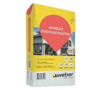 Weber recubierto de una sola capa de fachada exterior piedra clara 25 kg - impermeabilización y decoración fachadas