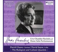 Weber / Reisenberg - Nadia Reisenberg: Live Chamber Recitals & Home Solo Performances
