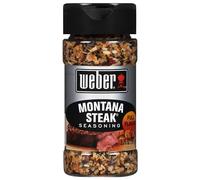 Weber Seasoning - Montana Steak - Net Wt. 3.75 OZ (107 g) Per Bottle - Pack of 3 Bottles