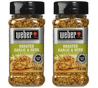 Weber Seasoning, Roasted Garlic and Herb, 7.75 Ounce - 2 Pack by Weber