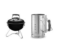 Weber Smokey Joe Barbacoa de Carbón, 37 cm, Negro 1111004 + 7416 - Chimenea de encendido Rapidfire
