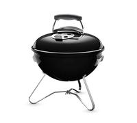 Weber Smokey Joe Original Barbacoa de carbón, superficie de la parrilla de Ø 37 cm, barbacoa portátil, barbacoa con tapa y cuba esmaltadas en porcelana - Negro (1111004)