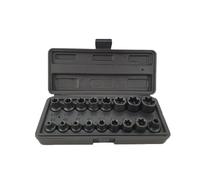 WeberTools WT-8520 E5-E24 - Llave de impacto (perfil E de 3/8", incluye juego de enchufes de 1/2"