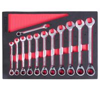 Weber Tools WT-8912R Juego de llaves poligonales y boca de trinquete