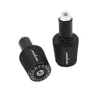 WEbjay Contrapesos Manillar Moto Puños de Manillar de Motocicleta de 7/8 "y 22MM, Tapones de Extremo de Tapa de Manillar Contrapesos Manillar (Color : Noir)