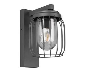 webmarketpoint Applique Tuela - Farol de malla metálica antracita IP44 Trio Lighting