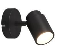 Webmarketpoint - Foco orientable de metal negro con ángel trío