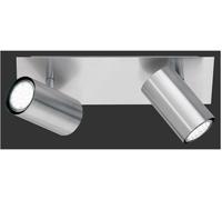 Webmarketpoint Plafón 2 Spot Orientable Focos Marley Níquel Trio Iluminación