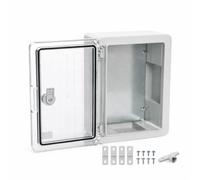 WEBMATEL Armario Eléctrico Estanco 200x300x130 IP65 IK08 ABS con Puerta Transparente y Placa Galvanizada Incluida