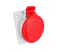 WEBMATEL Base Cetac Empotrar 16A 380V IP54 3P+T - Enchufe Hembra Industrial Inclinado 10° SpeedPRO