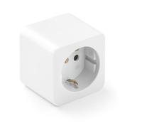 WEBMATEL Base Enchufe de Pared Superficie | Enchufe con TT | Toma de Corriente Empotrar | Base Enchufe Bipolar | 55 x 55 mm | Porta contactos en Porcelana | Protección Infantil | 16A | 250V | Blanco