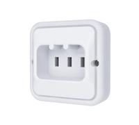 WEBMATEL Base Enchufe para Horno y Vitrocerámica 25A 250V 2P+T en Blanco 80x80mm