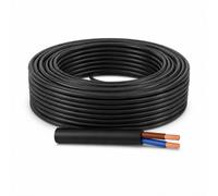 WEBMATEL Cable RV-K 2x2.5mm 0.6/1kV 25 Metros - Manguera Industrial RVK 2,5MM2 Bipolar para Instalación Eléctrica Exterior y Interior