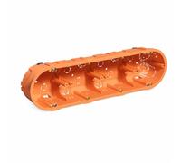 WEBMATEL Caja Empotrar Cuádruple para Mecanismos de Pladur 67x45mm ABS IK07 IP20