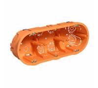 WEBMATEL Caja Empotrar Triple para Mecanismos de Pladur 67x45mm ABS IK07 IP20