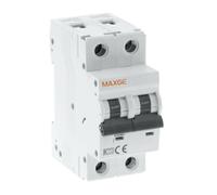 WEBMATEL Interruptor Automático Magnetotérmico Vivienda 2 Polos | 6A | 6kA | Curva C | Montaje Carril DIN | Frecuencia 50/60HZ | Norma UNE/EN 60898-1 CE |