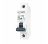 WEBMATEL Interruptor Magnetotérmico 1 Polo 16A 6kA curva C 230V - Protección Térmica Magnética - Montaje en carril DIN