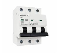 WEBMATEL Interruptor Magnetotérmico 3 Polos 16A 6kA Curva C 400V - Montaje en carril DIN