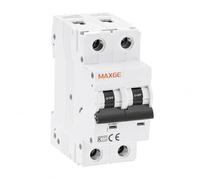 WEBMATEL Interruptor Magnetotérmico Vivienda Bipolar 16A 6kA 230/400V Curva C - Montaje Carril DIN 35MM