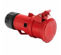 WEBMATEL Toma Cetac Hembra 380V - IP54-3 P+T -16A - Base Enchufe Hembra - Base Industrial 4 Pines Trifásico - Adaptador Estanco Eléctrico