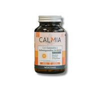 WeBotanix | Calmia Día 60 Cápsulas Naturales | Ashwagandha + Rhodiola + Azafrán + L-Triptófano + Cáñamo + B6 | Antiestrés y Anti Ansiedad Natural | Energía y Concentración | Vegano