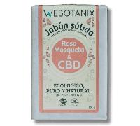 Webotanix Jabón Sólido CBD Rosa Mosqueta Bio 100 gr