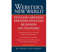 Webster's New World English-spanish/Spanish-english Business Dictionary
