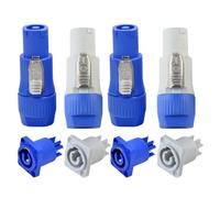 wecan Juego de 2 conectores Powercon de entrada y salida, Nac3fca Powercon conector de alimentación, Powercon Socket Powercon conector hembra CA a Powercon macho