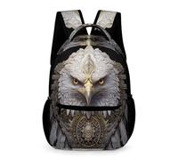 WECECE Águila de Cabeza Blanca Bolso De Hombro Mochila Tema Pájaro Para Niña Niño, Ecuado Para Infantil De Ocio Senderismo Escuela Viajes Mochilas Unisex