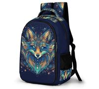 WECECE Bolsa Escolar Diseño Zorro Niño 7-10 Años Mochila Primaria Motivo Animal Niña Primaria 2º-4º Mochila de Escuela, School Bag Ligera Resistente para Regalo de Cumpleaños
