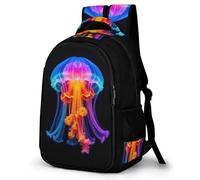 WECECE Bolsa Escolar Patrón Medusa Niño 8-11 Años Mochila Primaria Océano Criatura Niña Primaria 1º-3º Mochila de Escuela, Daypack Práctica Duradera para Uso Diario y Deporte Libros y Cuadernos