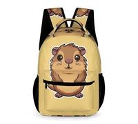 WECECE Cerdo de Guinea Mochila Para Alumnos De Primaria Infantiles Mochila Animalito Lindo Escolar Para Niños Niñas, Impermeable Y Resistente Al Desgaste