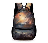 WECECE Cielo Estrellado Bolsas De Estudiante Mochila De Viaje, Mochilas Infantil Impermeable Para Deportes Al Aire Libre Mochila Colorido Casual Mochilas Escolar