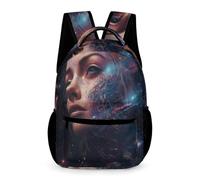 WECECE Cielo Estrellado Mochila Para Alumnos De Primaria Infantiles Mochila Colorido Escolar Para Niños Niñas, Impermeable Y Resistente Al Desgaste