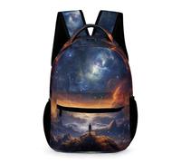WECECE Cielo Estrellado Mochila Para El Colegio Estudiantes Infantil Mochila Escolar Colorido Personalizada Para Alumnos De Primaria, Impermeable Y Resistente Al Desgaste
