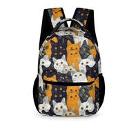WECECE Cool Gato Mochilas Escolares Mochilas Gatito Bolsas Para Niños Regalos, Mochila Escolar Para Niños Y Niñas, Mochila De Viaje Informal