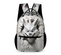 WECECE Cool Lobo Mochilas Escolares Mochilas 3D Lobo Theme Bolsas Para Niños Regalos, Mochila Escolar Para Niños Y Niñas, Mochila De Viaje Informal