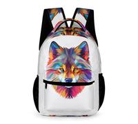 WECECE Cool Lobo Mochilas Escolares Mochilas Animal Lobo Bolsas Para Niños Regalos, Mochila Escolar Para Niños Y Niñas, Mochila De Viaje Informal