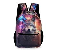 WECECE Cool Lobos Mochilas Escolares Mochilas Animal Lobo Bolsas Para Niños Regalos, Mochila Escolar Para Niños Y Niñas, Mochila De Viaje Informal