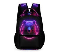 WECECE Estampado Oso Bolsas De Estudiante Mochila De Viaje, Mochilas De Animal Print, Mochila Impermeable Para Deportes Al Aire Libre Mochilas Escolar Casual