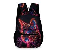 WECECE Gatito Bolsas De Estudiante Mochila De Viaje, Mochilas Infantil Impermeable Para Deportes Al Aire Libre Mochila Animal Gato Casual Mochilas Escolar