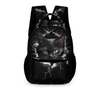 WECECE Gato Bolsas De Estudiante Mochila De Viaje, Mochilas De Gatito 3D, Mochila Impermeable Para Deportes Al Aire Libre Mochilas Escolar Casual