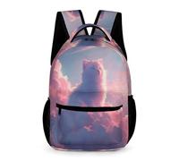 WECECE Gato Bolsas De Estudiante Mochila De Viaje, Mochilas Infantil Impermeable Para Deportes Al Aire Libre Mochila Gatito Casual Mochilas Escolar