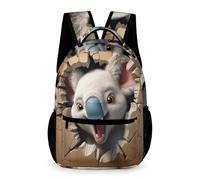 WECECE Koala Bolso De Hombro Mochila Animal 3D Para Niña Niño, Ecuado Para Infantil De Ocio Senderismo Escuela Viajes Mochilas Unisex