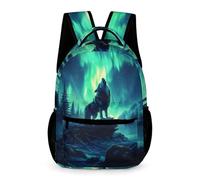 WECECE Lobo Bolsas De Estudiante Mochila De Viaje, Mochilas De Animal Lobo, Mochila Impermeable Para Deportes Al Aire Libre Mochilas Escolar Casual