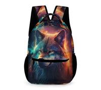WECECE Lobos Bolsas De Estudiante Mochila De Viaje, Mochilas De Animal Lobo, Mochila Impermeable Para Deportes Al Aire Libre Mochilas Escolar Casual