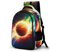 WECECE Mochila Basket Ball Escolar Niño Adolescente Basket Ball 9 a 14 Años, Mochila para Niños con Basketball 8 a 13 Años, Mochilas Escolares Grande Ligera
