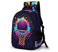 WECECE Mochila Basket Ball Infantil para Niña y Niño, Mochilas Basketball para Niños De 9 a 15 Años, Mochilas Primaria Infantil, Mochila De Viaje